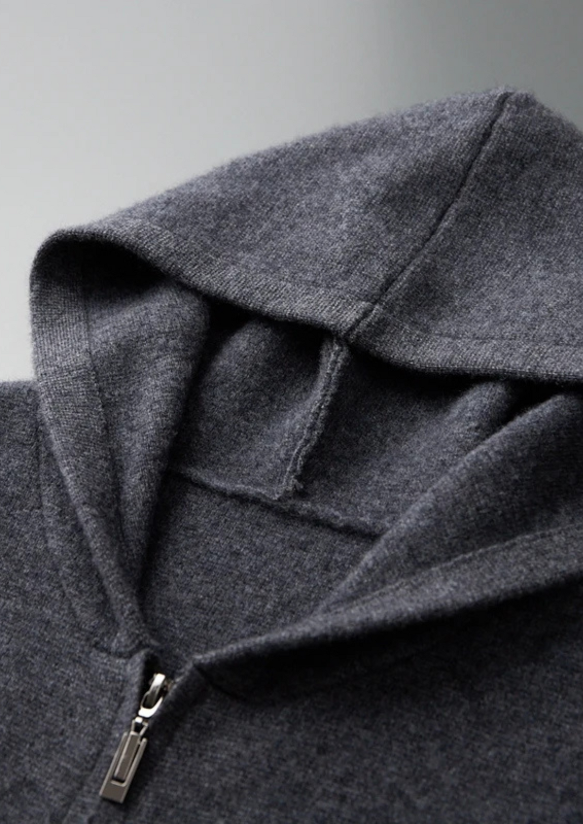 Premium Cashmere Zipper Hoodie | Portovelli