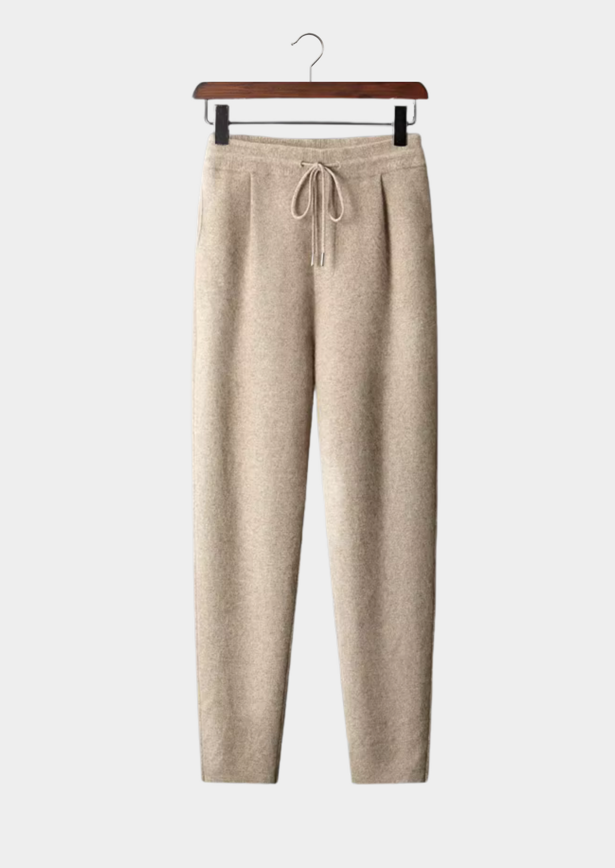 Premium Cashmere Pleated Trousers | Portovelli