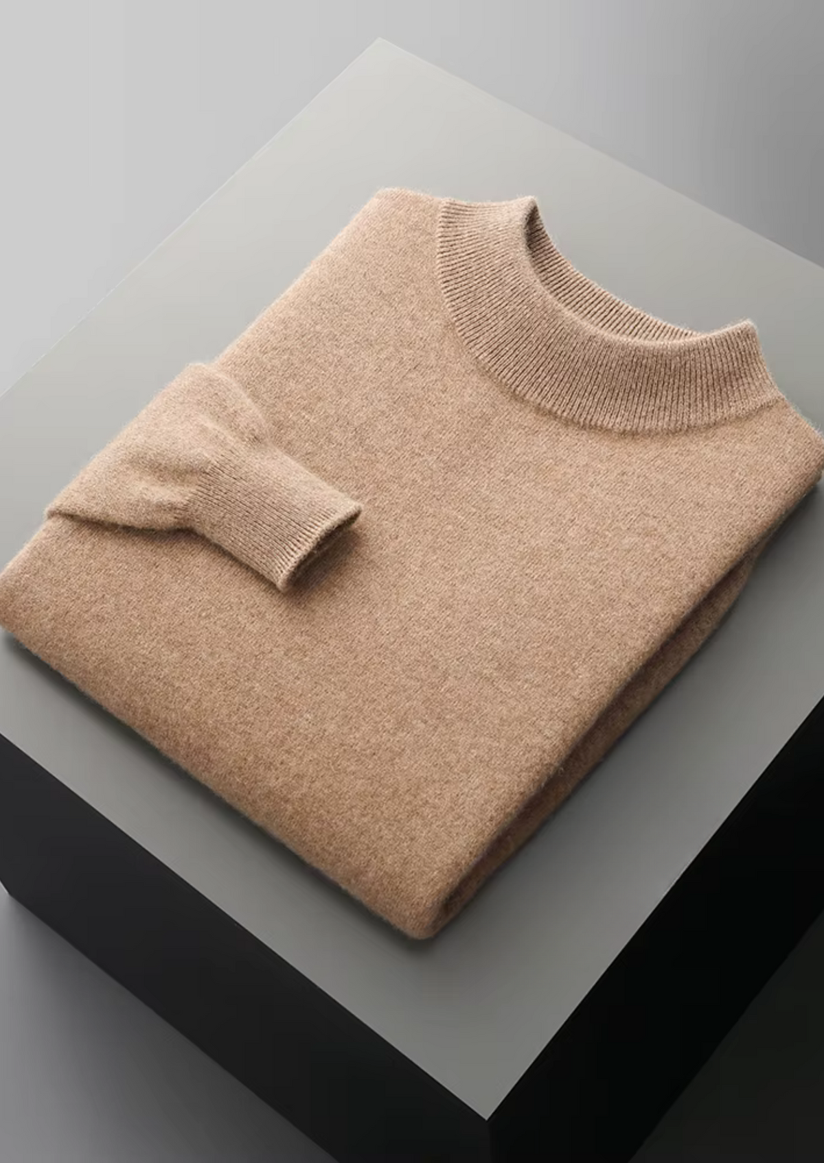Pure Extra-Fine Merino Wool Classic Mockneck | Portovelli