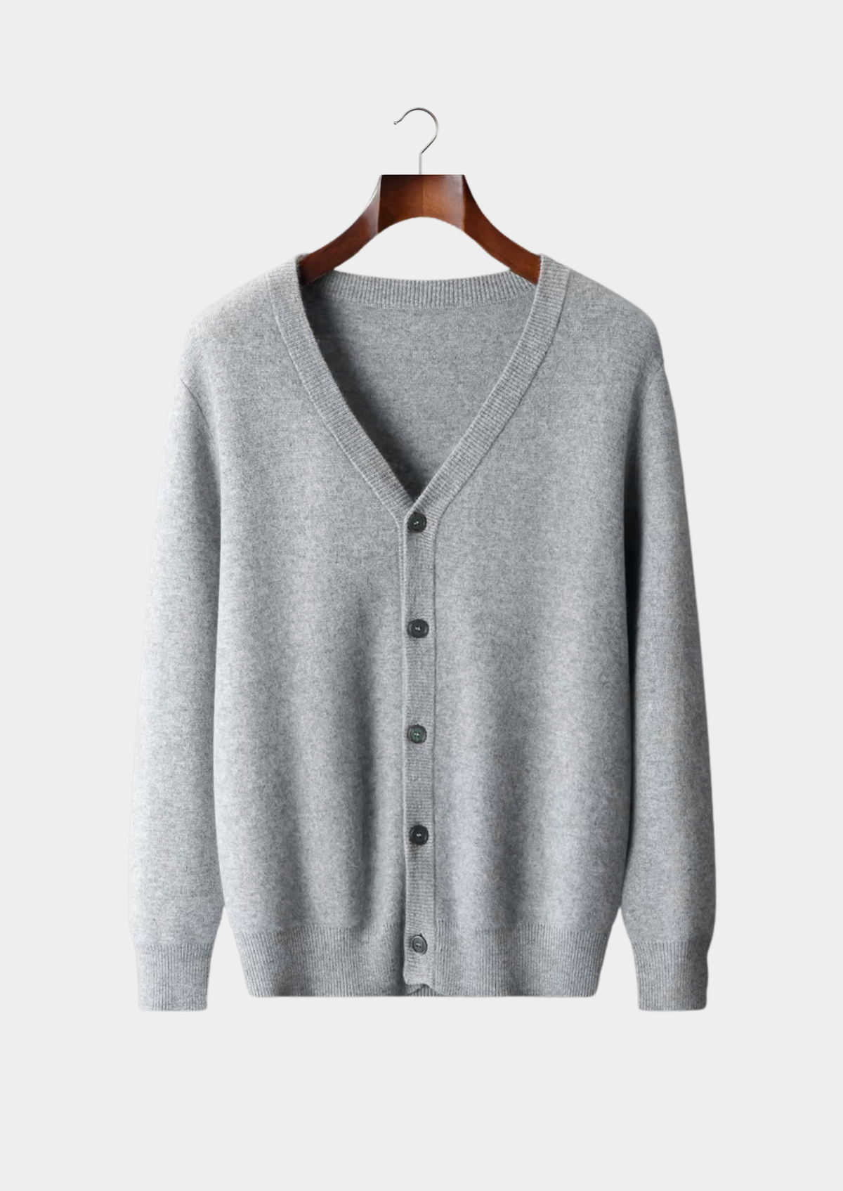 Pure Extra-Fine Merino Wool Essential Cardigan | Portovelli