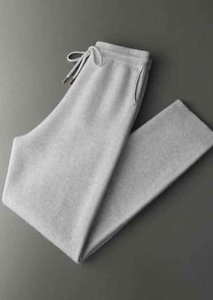 Premium Cashmere Light Gray Milano Leisure Set | Portovelli