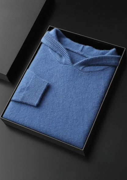 Premium Cashmere Leisure Hoodie | Portovelli