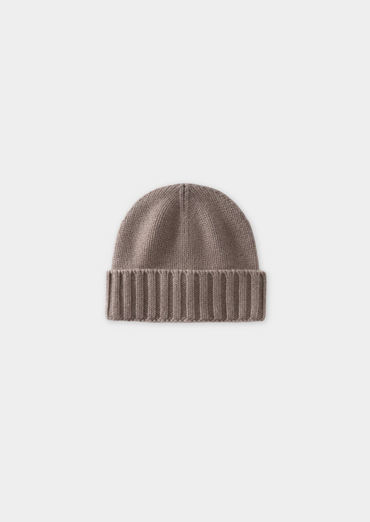 Beige Cashmere Wintertime Beanie | Portovelli