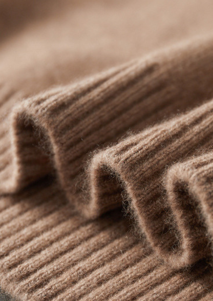Pure Cashmere Beige Essential Crewneck | Portovelli
