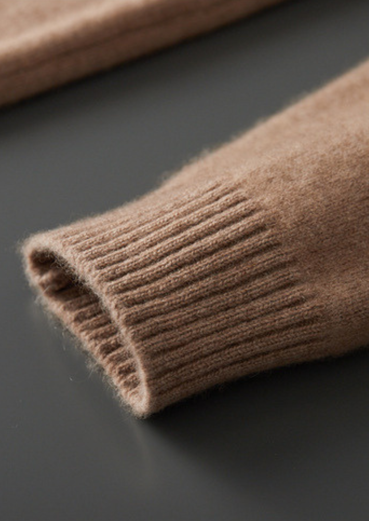 Pure Cashmere Beige Essential Crewneck | Portovelli
