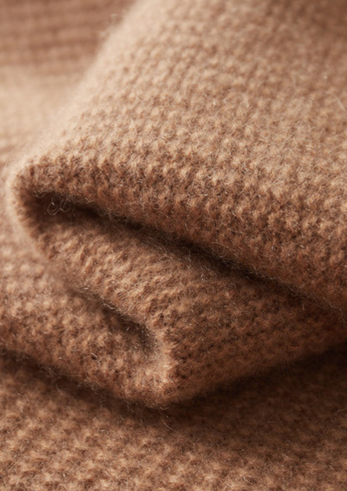 Pure Cashmere Mustard Ribbed Zip Cardigan | Portovelli