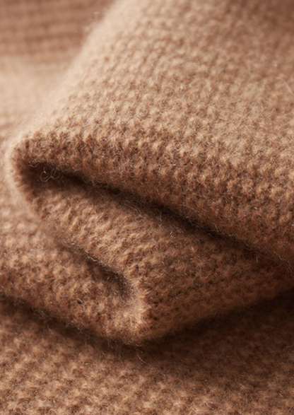 Pure Cashmere Mustard Ribbed Zip Cardigan | Portovelli