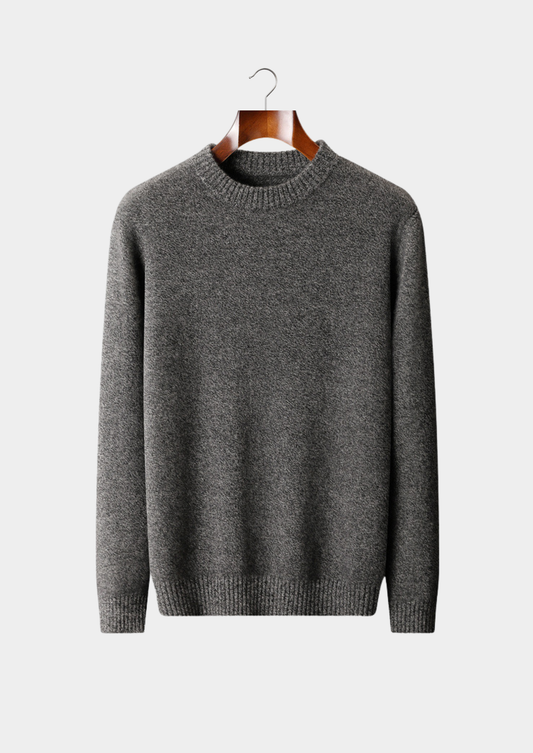 Pure Cashmere Gray Essential Crewneck | Portovelli