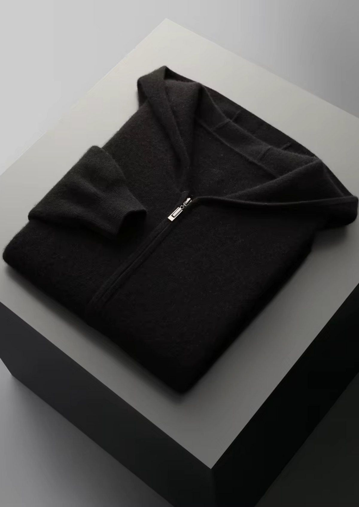 Pure Extra-Fine Merino Wool Black Arvo Set | Portovelli