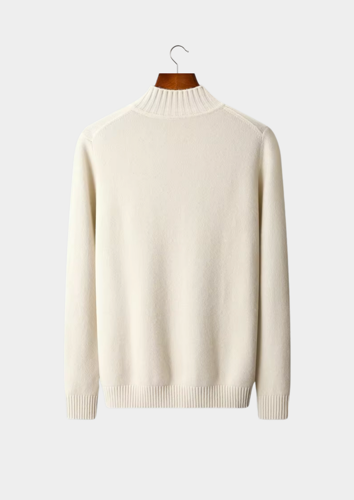 Pure Extra-Fine Merino Wool Classic Button Sweater | Portovelli