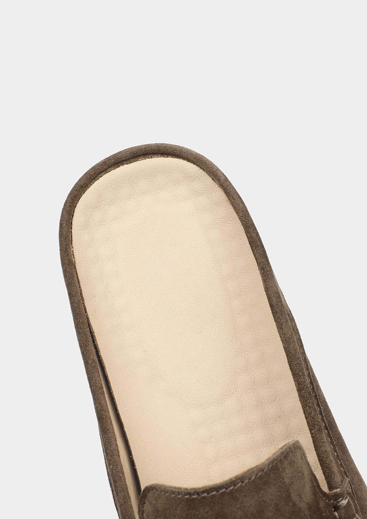 Olive Marina Suede Slipper | Portovelli