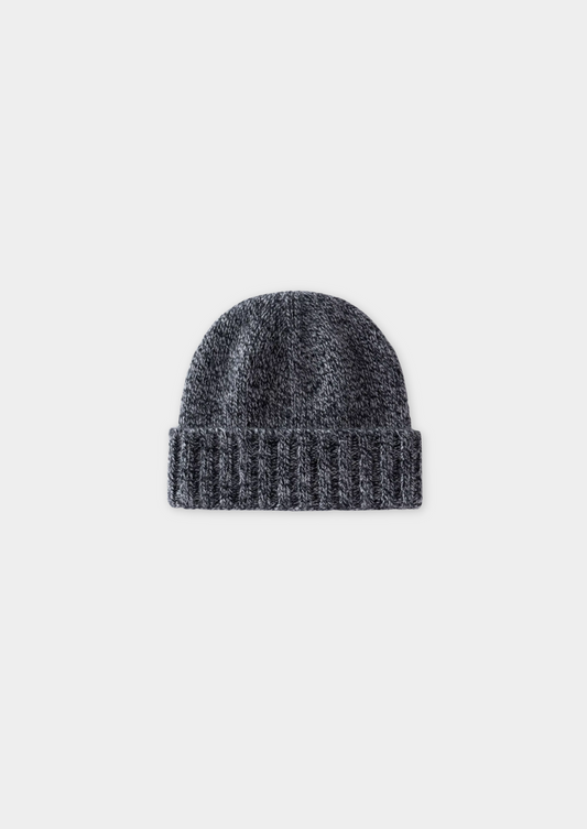 Charcoal Heather Cashmere Wintertime Beanie | Portovelli