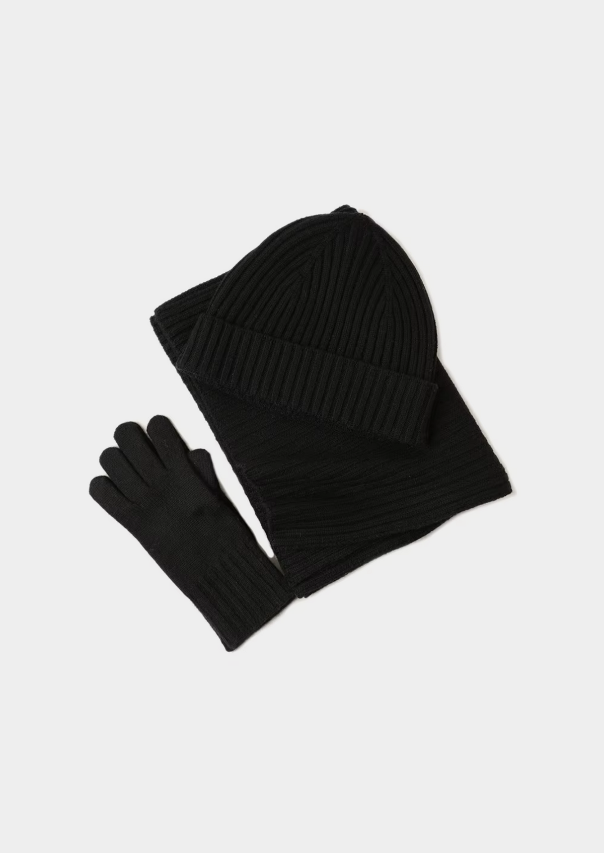 Pure Extra-Fine Merino Wool Wintertime Essentials - Black | Portovelli