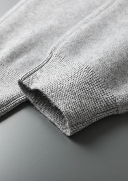 Premium Cashmere Light Gray Alain Leisure Set | Portovelli