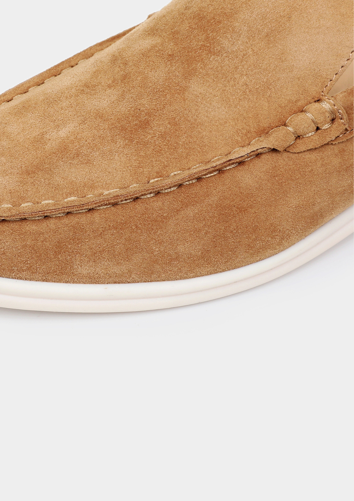 Caramel Marina Suede Slipper | Portovelli