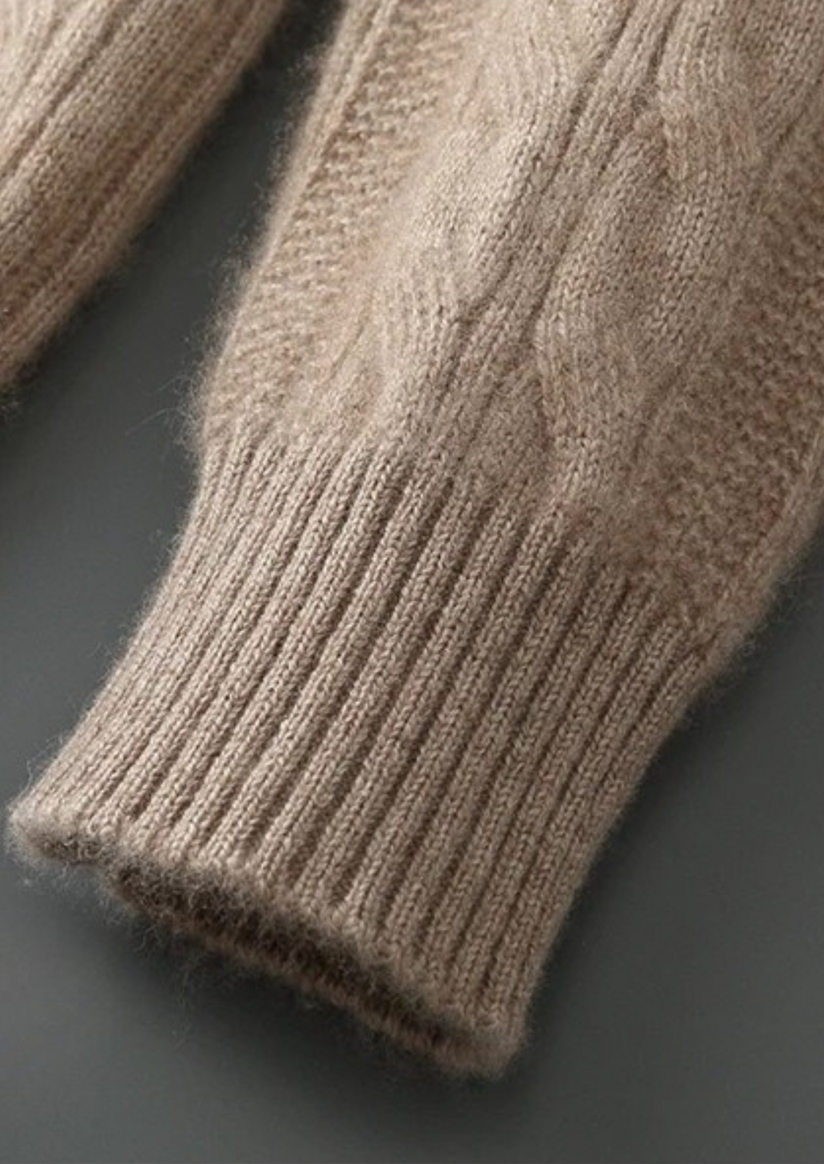 Pure Extra-Fine Merino Wool Cable Crewneck | Portovelli