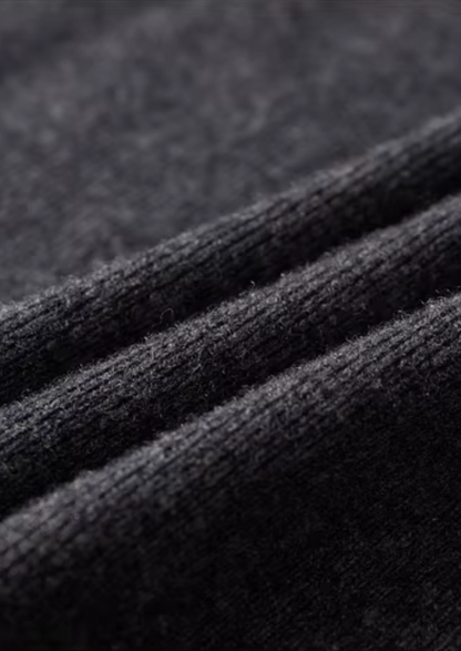 Pure Extra-Fine Merino Wool Ribbed Polo Cardigan | Portovelli