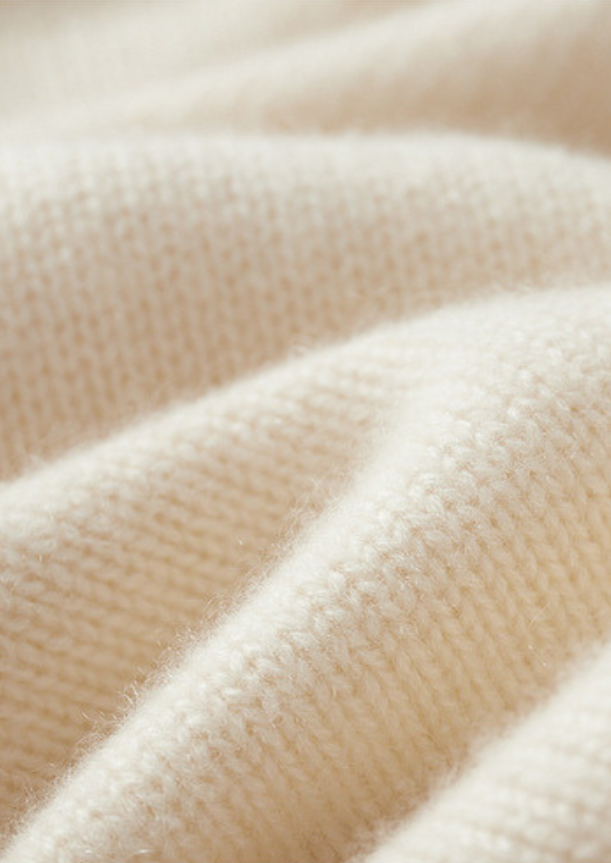 Pure Cashmere Ivory Essential Rollneck | Portovelli