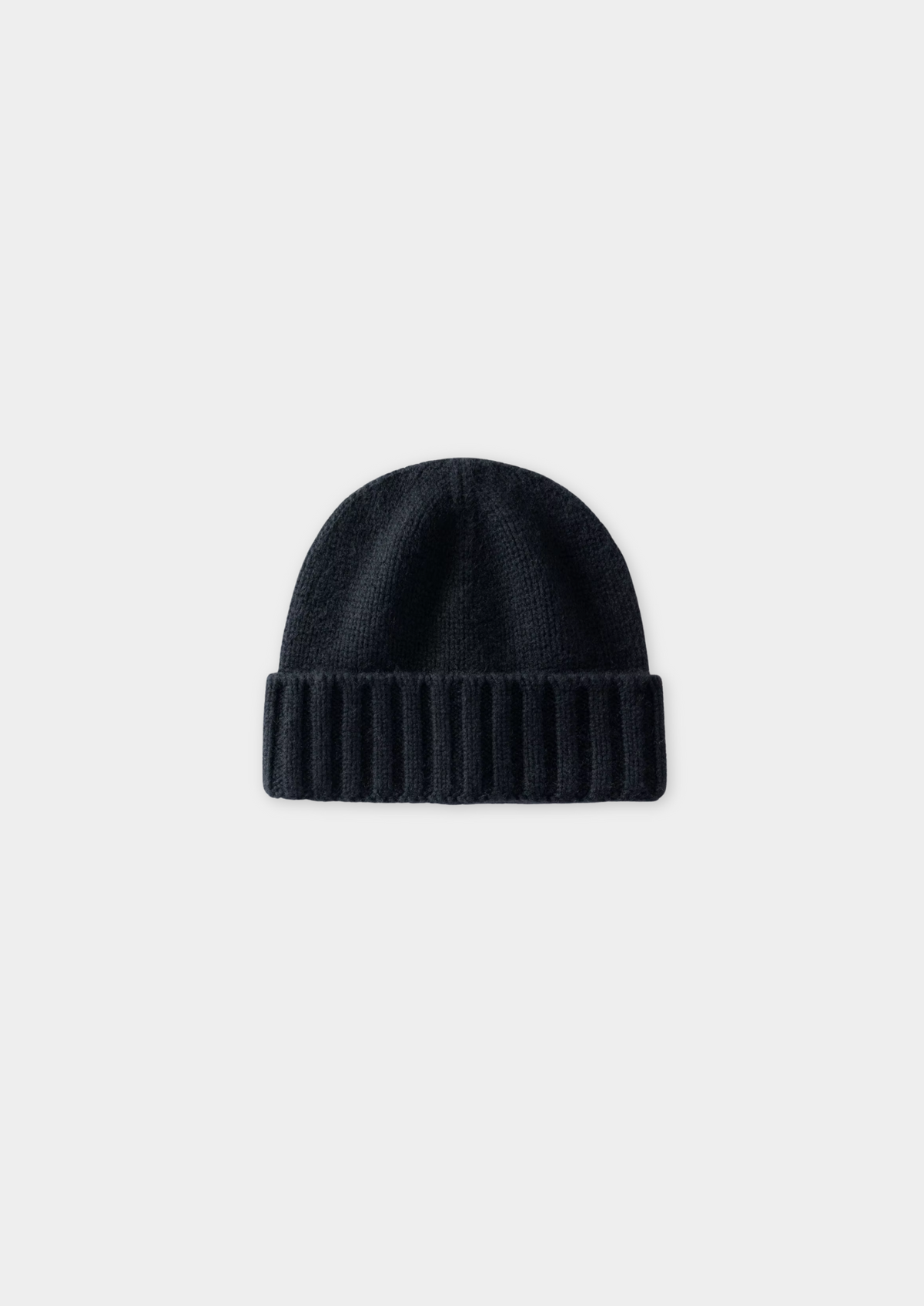 Black Cashmere Wintertime Beanie | Portovelli