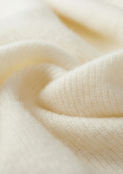 Premium Cashmere Ribbed Half-Zip Sweater | Portovelli