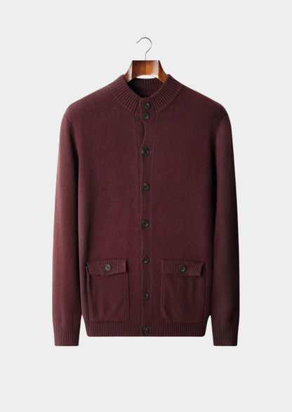 Pure Extra-Fine Merino Wool Button Cardigan | Portovelli
