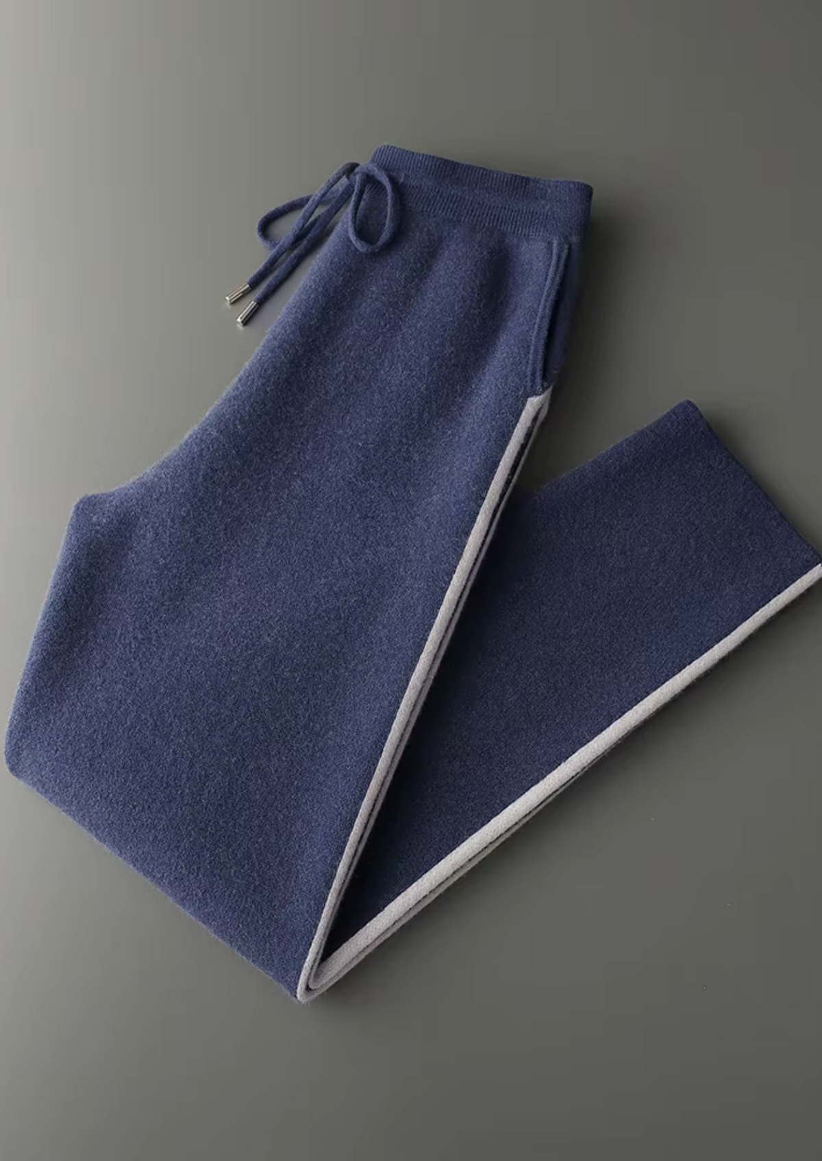 Premium Cashmere Navy Blue Milano Leisure Set | Portovelli