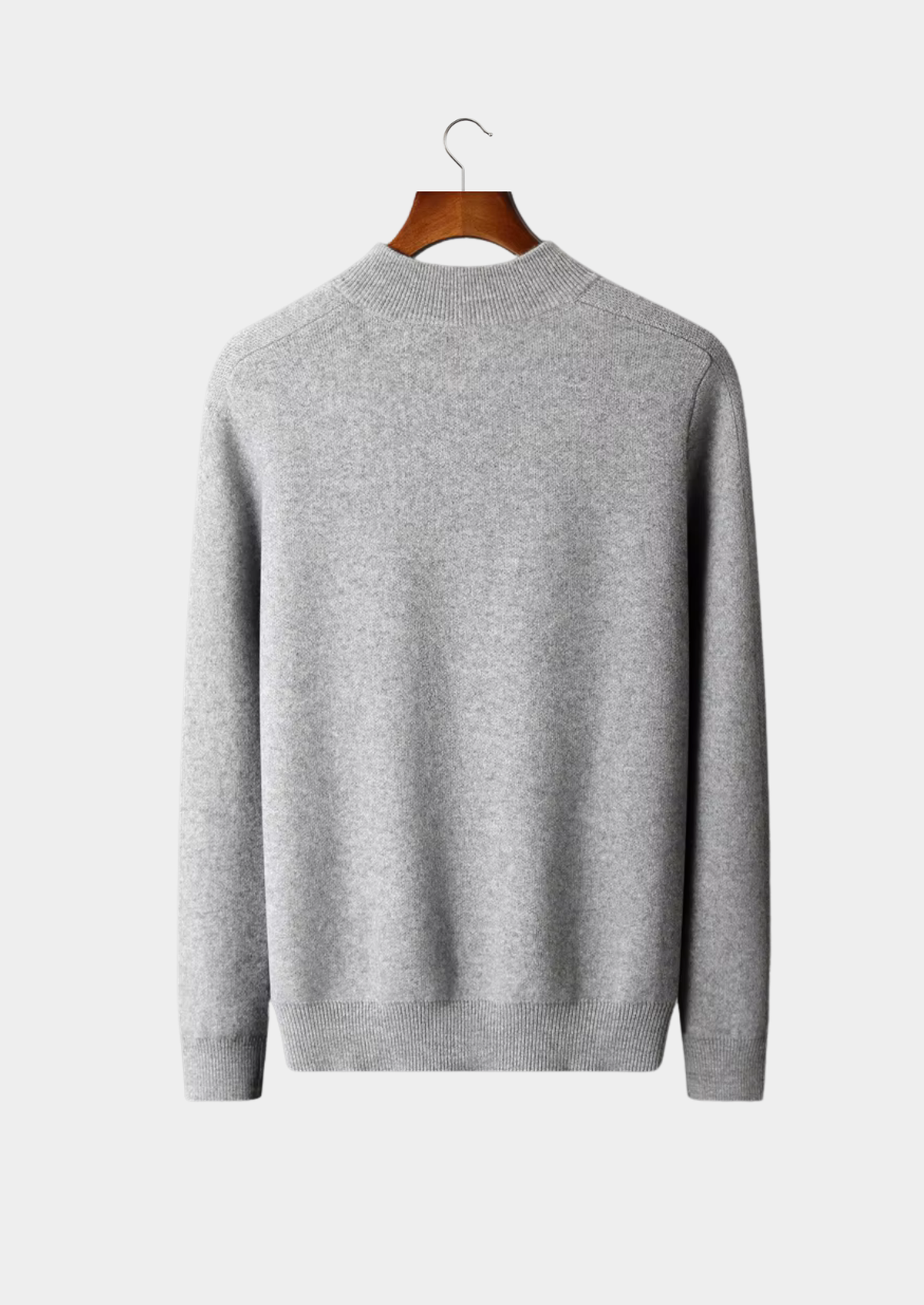 Premium Cashmere Essential Half-Zip Sweater | Portovelli