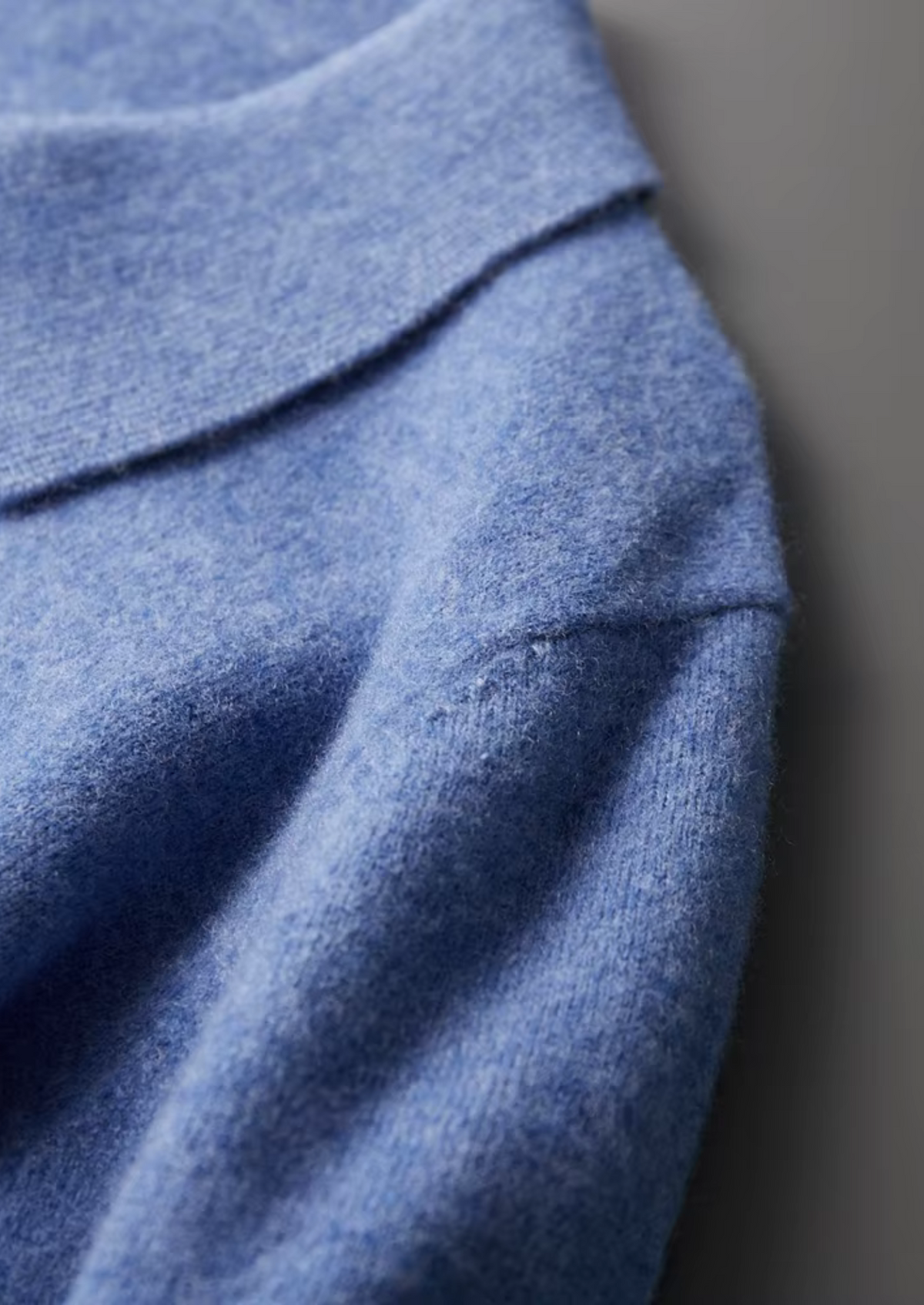 Pure Extra-Fine Merino Wool Half Zip Polo | Portovelli