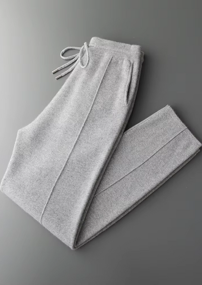 Pure Extra-Fine Merino Wool Light Gray Falconi Set | Portovelli