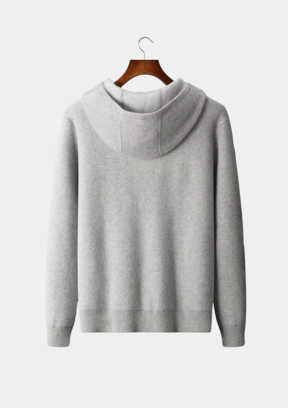 Premium Cashmere Two Tone Zipper Hoodie | Portovelli