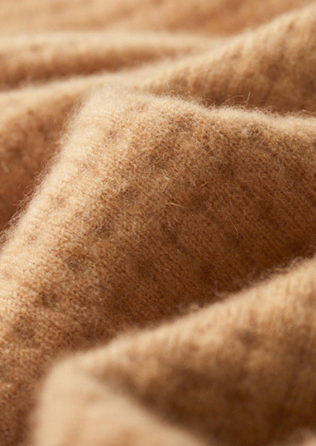 Pure Cashmere Caramel Textured Button Cardigan | Portovelli