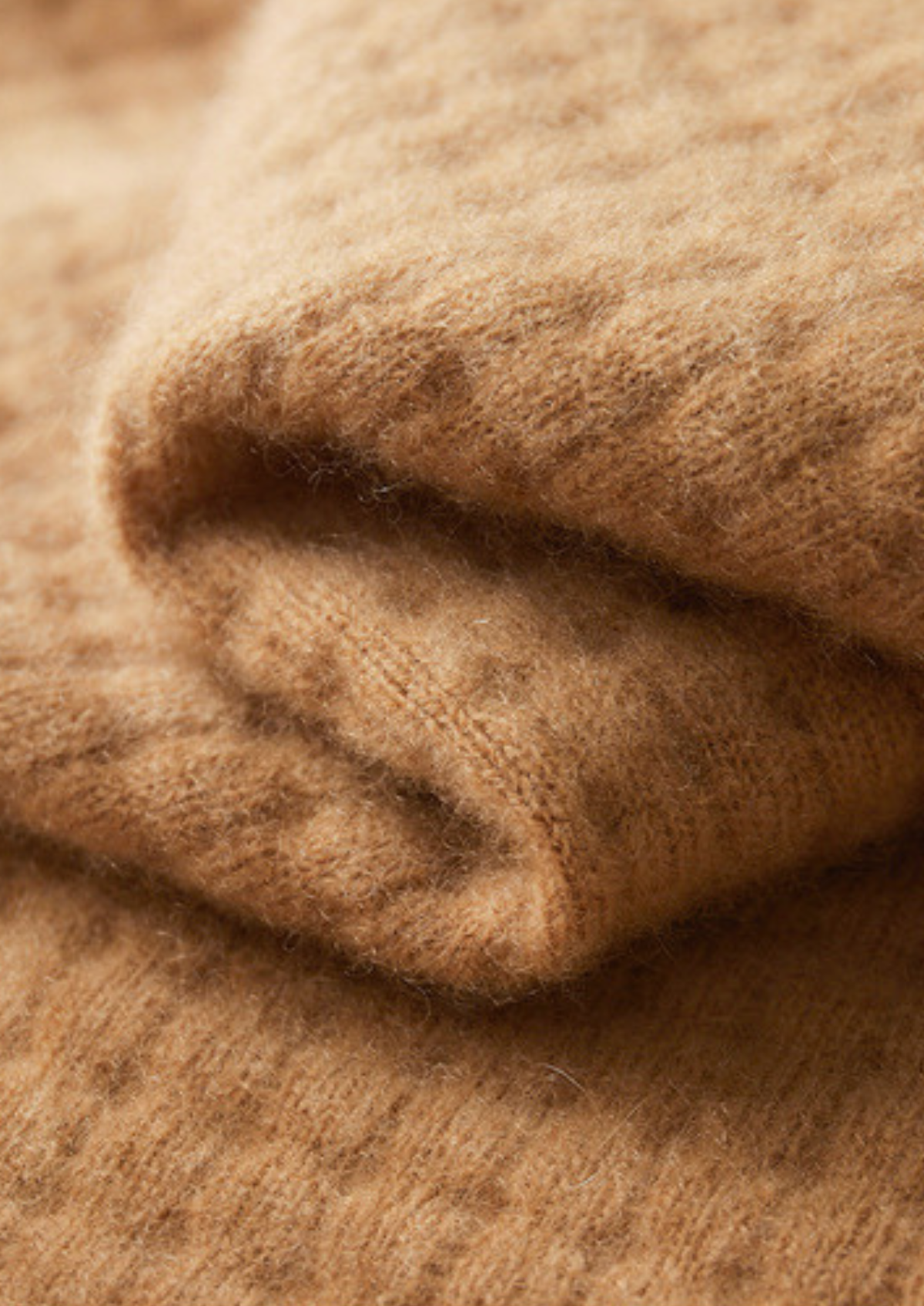 Pure Cashmere Caramel Textured Button Cardigan | Portovelli