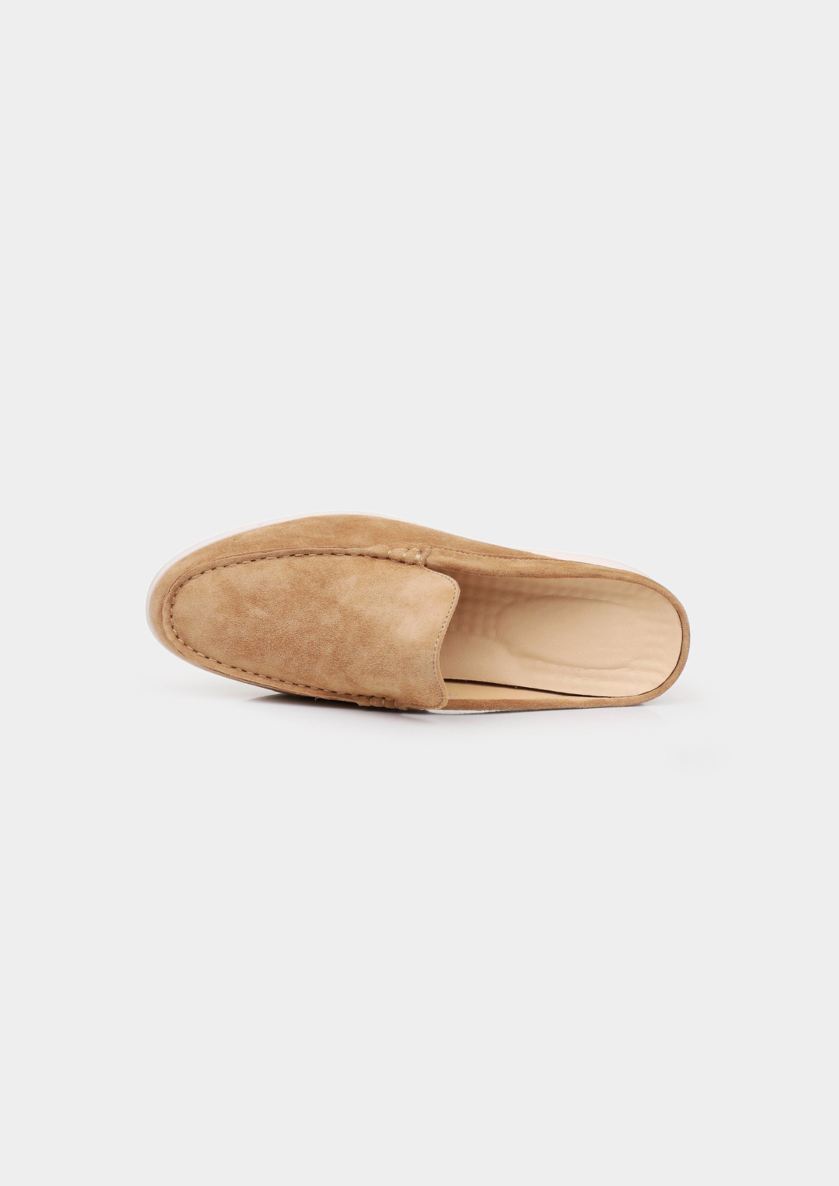 Caramel Marina Suede Slipper | Portovelli