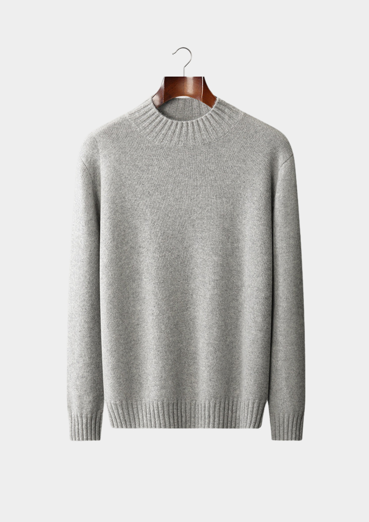 Pure Cashmere Mockneck Sweater | Portovelli