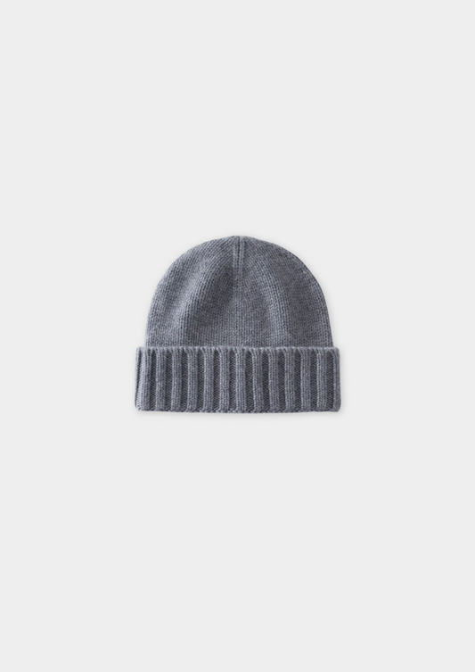 Light Gray Cashmere Wintertime Beanie | Portovelli
