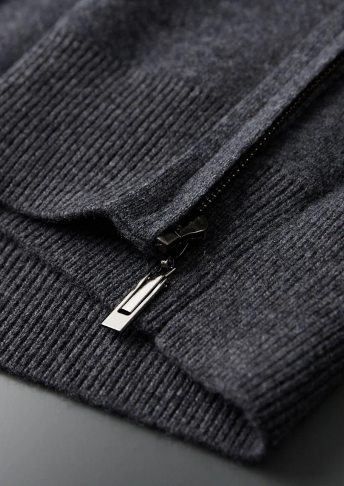 Premium Cashmere Zipper Hoodie | Portovelli