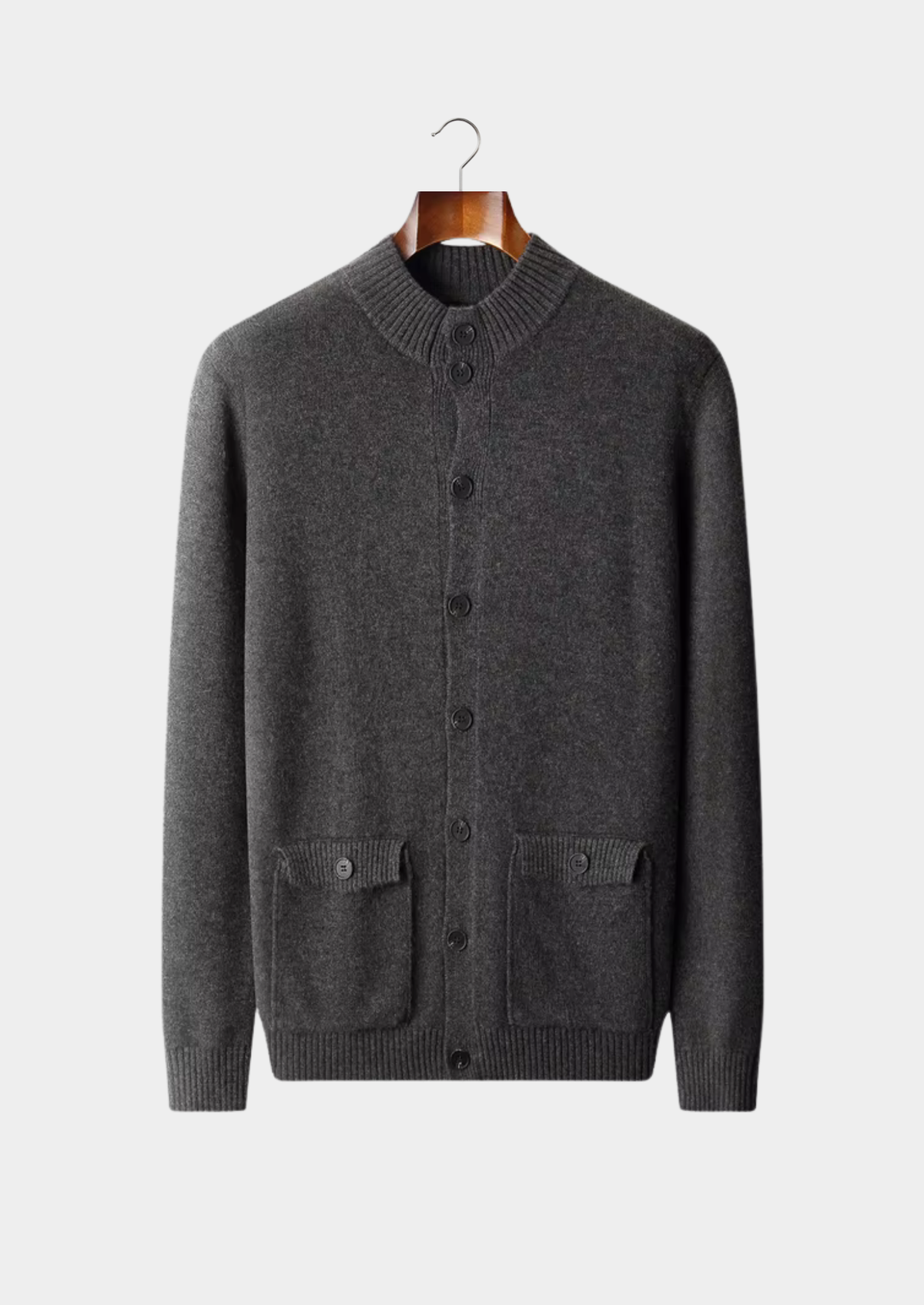 Pure Extra-Fine Merino Wool Button Cardigan | Portovelli