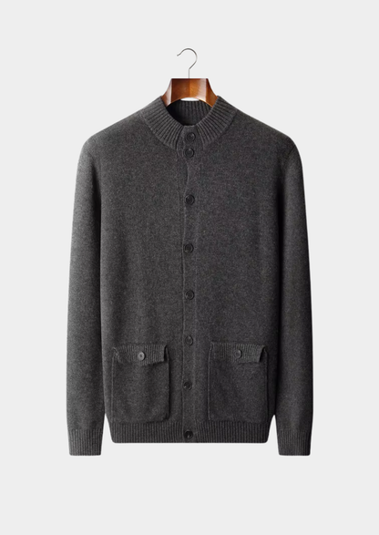 Pure Extra-Fine Merino Wool Button Cardigan | Portovelli
