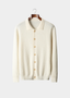 Pure Cashmere Ivory Textured Button Cardigan