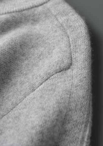 Premium Cashmere Essential Half-Zip Sweater | Portovelli
