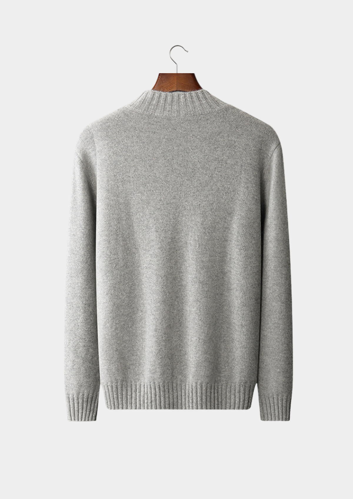 Pure Cashmere Mockneck Sweater | Portovelli