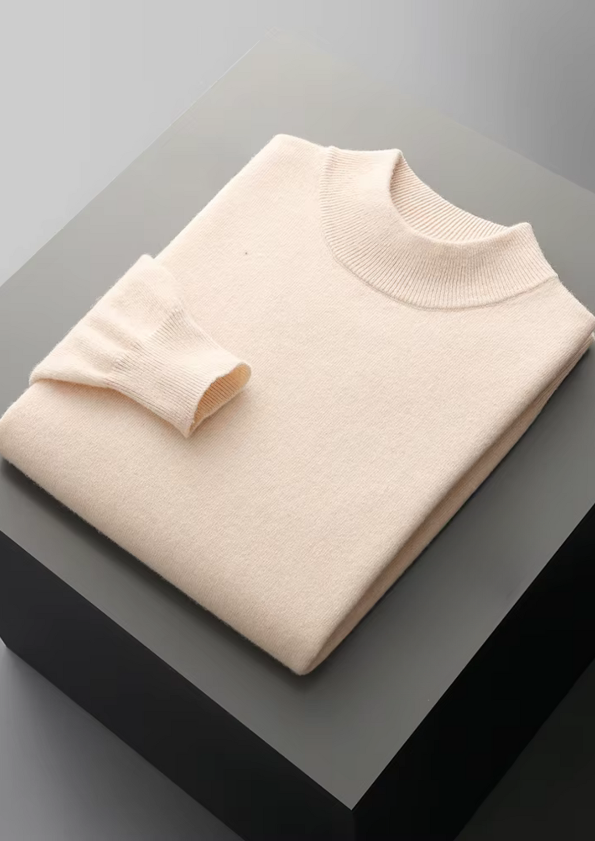 Pure Extra-Fine Merino Wool Classic Mockneck | Portovelli