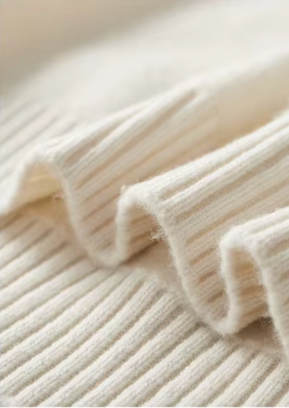 Pure Extra-Fine Merino Wool Classic Button Sweater | Portovelli