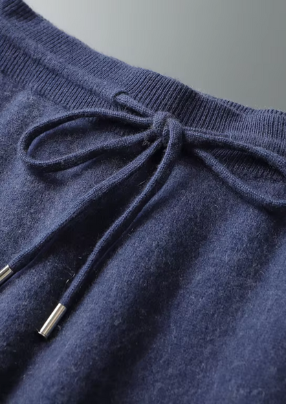 Premium Cashmere Navy Blue Milano Leisure Set | Portovelli