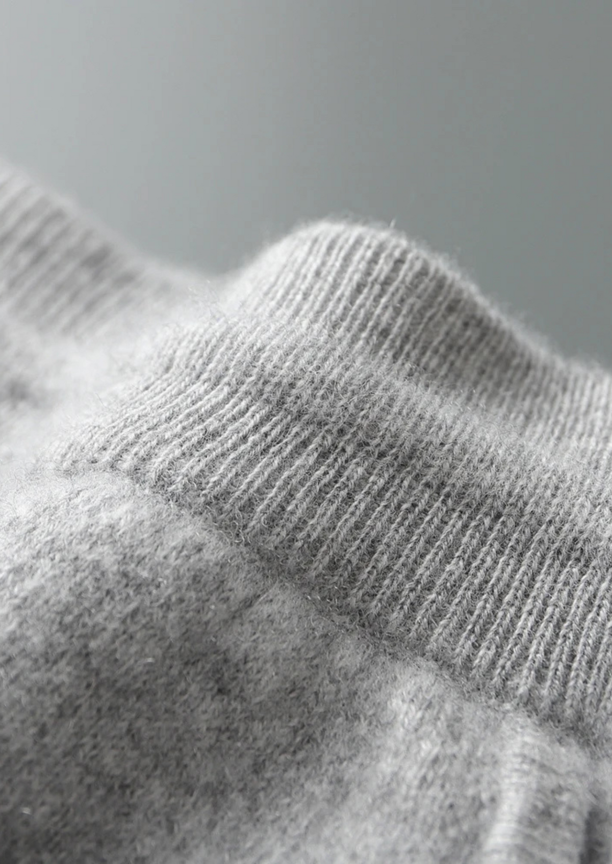 Premium Cashmere Light Gray Alain Leisure Set | Portovelli