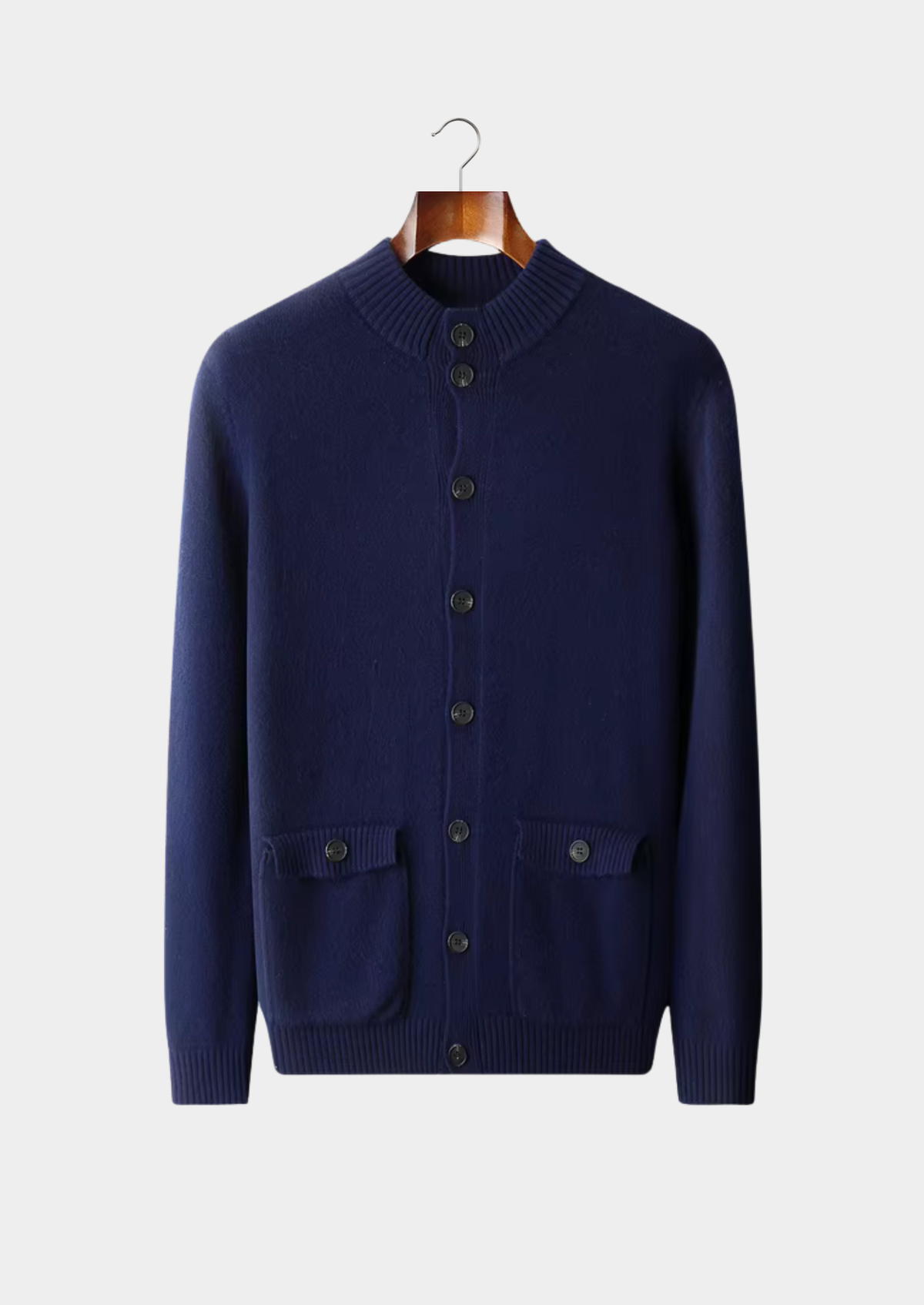 Pure Extra-Fine Merino Wool Button Cardigan | Portovelli