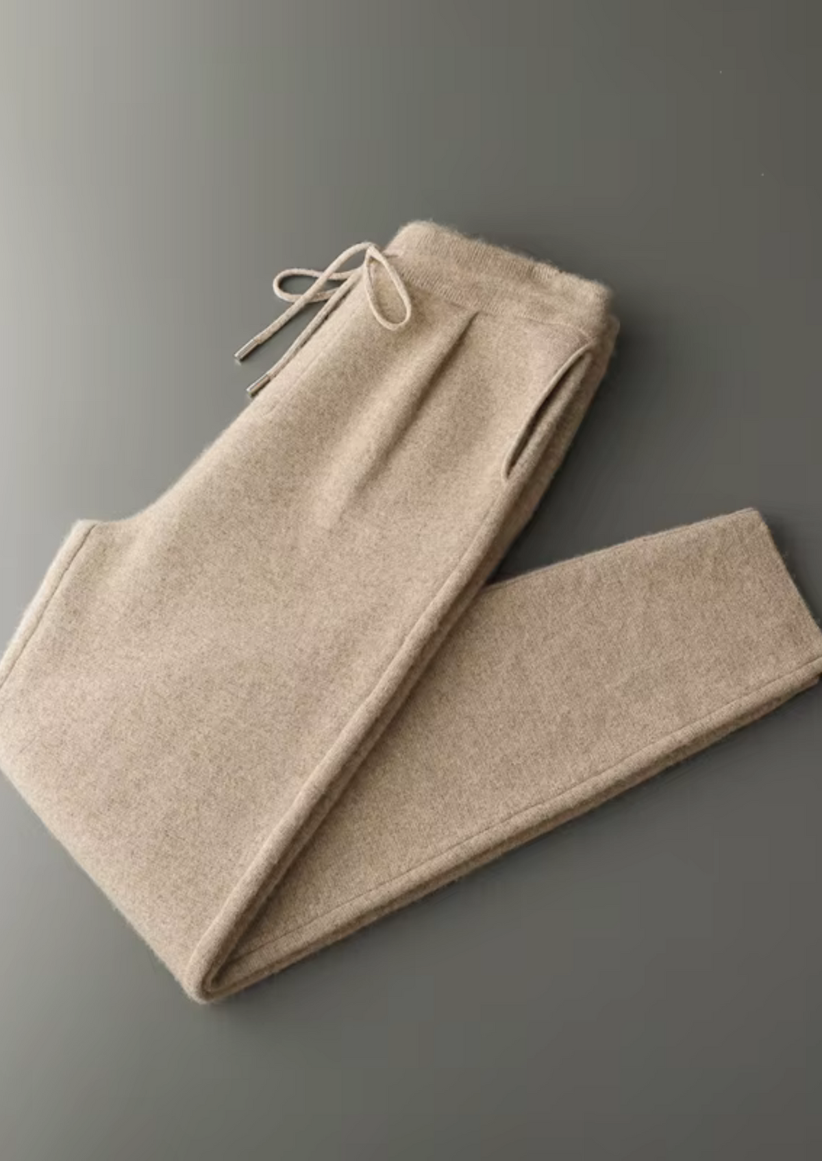 Premium Cashmere Pleated Trousers | Portovelli