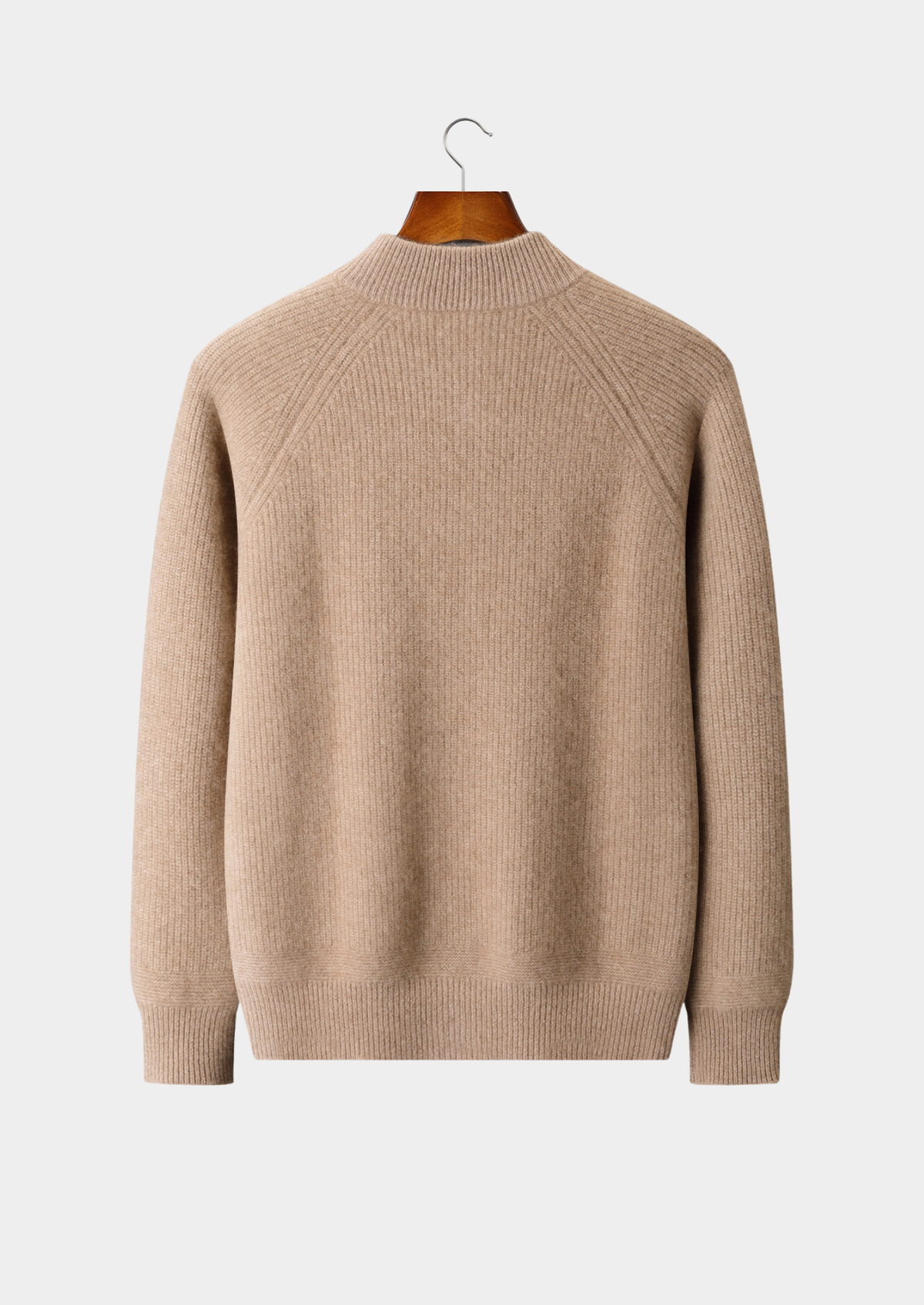 Pure Cashmere Beige Button Overshirt | Portovelli