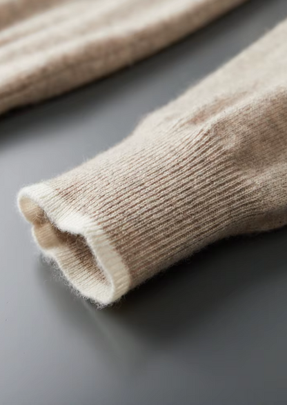 Premium Cashmere Two Tone Button Polo | Portovelli