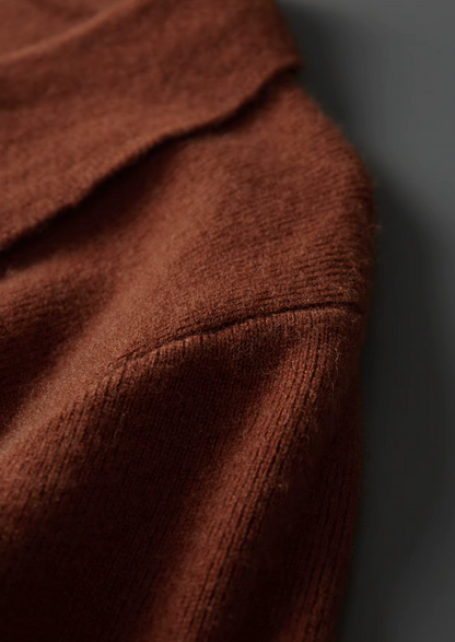 Pure Extra-Fine Merino Wool Ribbed Buttonless Polo | Portovelli